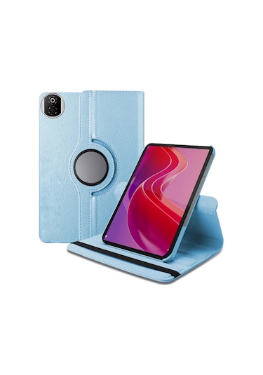 Pad X7 360 Tablet Deri Kılıf - Mavi Klasik
