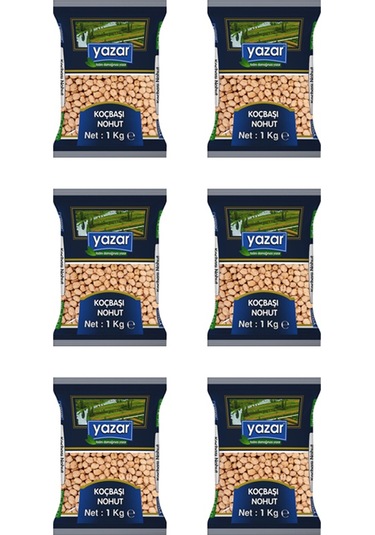 Yazar Koçbaşı Nohut 6 x 1 KG