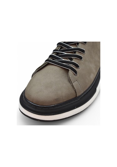 Tab1224 Ortopedik Taban Hakiki Deri Erkek Ayakkabı Casual Günlük Erkek Ayakkabı Gri