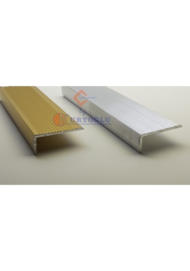 Alüminyum Köşe Profil Merdiven 2.2CMx3.8CM Parlak Sarı 1.50 M