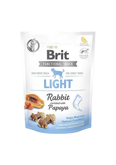 Brit Light Kilo Kontrolü Sağlayan Tavşanlı Köpek Ödül Maması 150 G