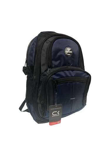 Su Geçirmez Kalın Ortopedik Çok Bölmeli Laptop Okul Gezi Seyahat Kamp Sırt Çantası Büyük 30x47cm Lacivert