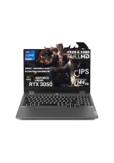 Lenovo LOQ 15IRX9 83DV011CTRP1 i7-13650HX 12 GB 512 GB SSD RTX3050 15.6" Dos Dizüstü Bilgisayar