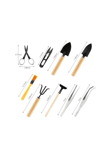 Besthome1 Bahçe Saksı Bitkileri İçin 10 Pratik Parça Bakım Seti: Budama, Sulama, Temizlik, Toprak İşleme