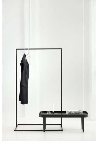 Sort Siyah Metal Elbise Askılığı Orta Siyah1