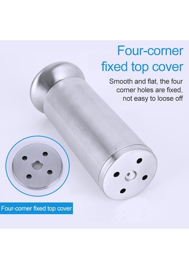 Paslanmaz Çelik Tel Çekme Kalınlaşmış Sütun Kanepe Mobilya Dolabı Ayağı, Yükseklik: 400mm Diğer