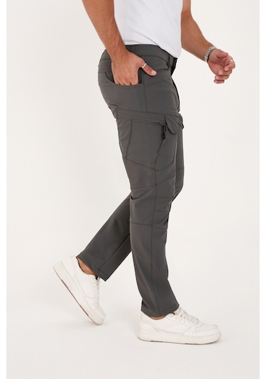 Camp Scoutland Camp527 Outdoor Tactical Su İticili Likralı Yazlık Erkek Taktik Pantolon Gri