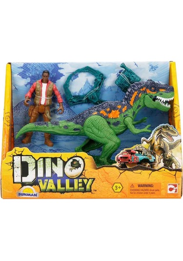 Sunman Oyuncak Oyun Set Dıno Valley Dınodanger 1fgr./1dinozor 2a. - Yeşil Standart
