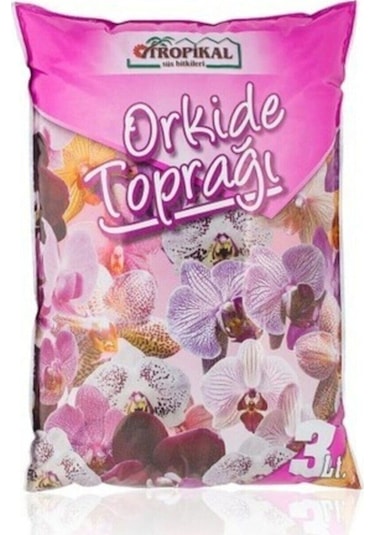 Orkide Toprağı 3 Litre , Vitaminli Orkide Toprağı, Orkide Çiçeklendirme Toprağı Orkide-toprak
