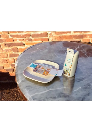 Moncase Çok Amaçlı Tabak 3'lü Set Krem