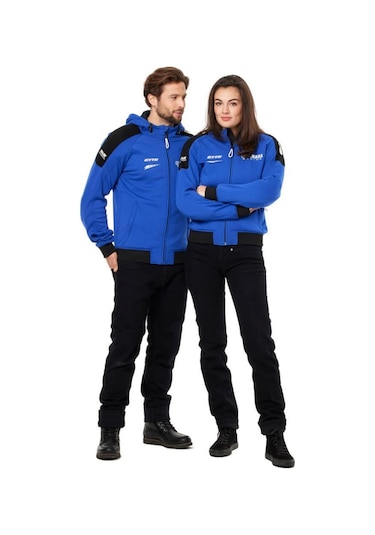 Yamaha Paddock Blue Erkek Kapüşonlu Motosiklet Montu