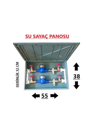 çiftli su sayaç panosu