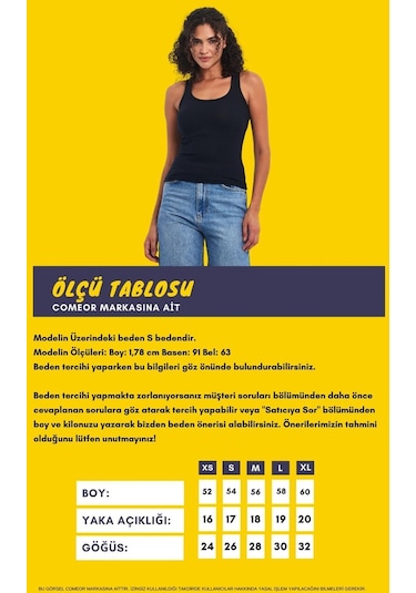 Comeor Kadın Siyah-beyaz Fitilli Görünümlü Askılı Kalın 2'li Basic Atlet Bluz Cmrb92 001