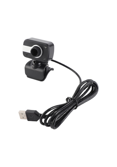 Yuntech01 Laptop Ve Lcd İçin Usb Web Kamera, 360 Dönüş, Led Gece Görüşü, Yüksek Çözünürlük, Mikrofonlu, Çeşitli Konferans Yazılımlarıyla Uyumlu