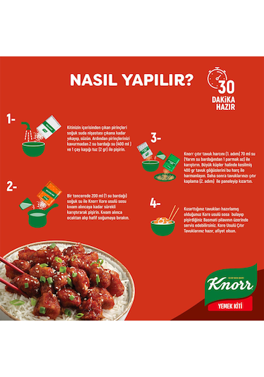 Knorr Yemek Kiti Kore Usülü Tavuklu Pilav 370 G