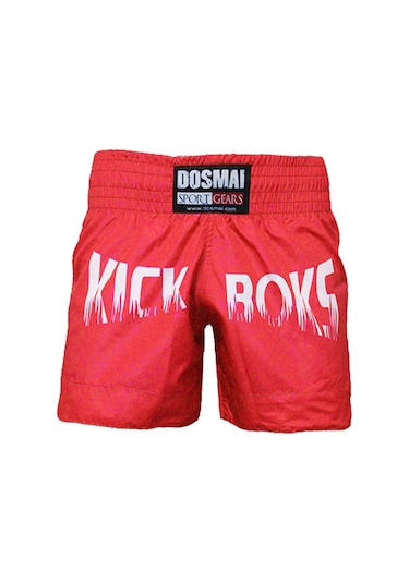 Dosmai Dijital Baskılı Kick Boks Spor Şort Kırmızı Kbs248 Kırmızı