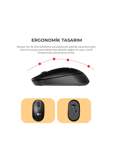 Lecoo KW210 Kablosuz Türkçe Q Klavye & Mouse Set