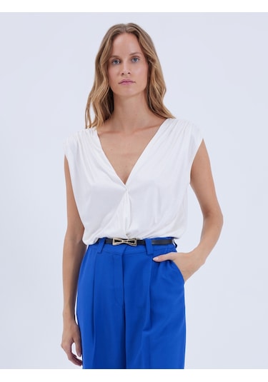 Karaca Kadın Bluz-ekru 123344019-69 Ekru