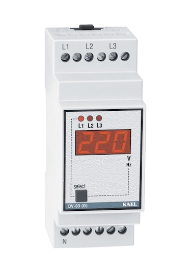 Kael Dv 03 D Ac Voltmetre ve FrekansM Seçilebilir 3 Fazlı