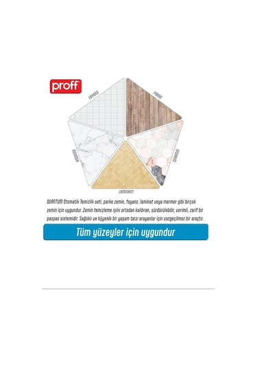 Proff Otomatik Temizlik Seti - Kova Mop Seti