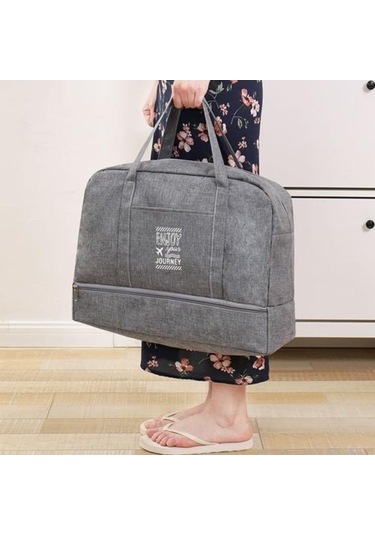 Dancemonkey Yerden Tasarruf Su Siyah Seyahat Saklama Olmayan Modern L Geçirmez Deforme Çantası Astar Da Siyah