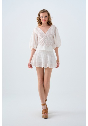 Loft Kadın Etek Beyaz