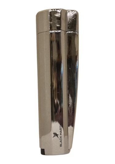 Black Martin Tek Torch Pürmüz Gümüş Metal Puro Çakmağı