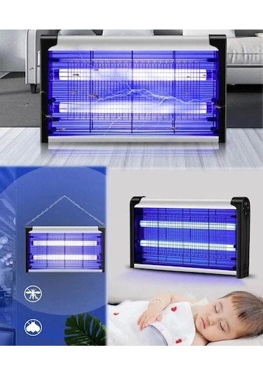 Elektrikli Uv Sivrisinek Öldürücü Zincirli Askılı 4+4 W