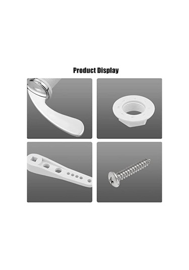 Suntek Tuvalet Tank Anahtarı Ergonomik Saplı Banyo Lavabo Beyaz