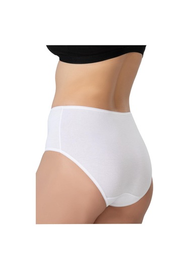Beyaz Mı Emay 1442 Modal Coton Yüksekbel Külot Beyaz