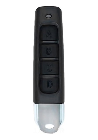 Xindoker 10 Adet 433mhz 4 Tuşlu Kablosuz Kumanda, Garaj Kapısı Açıcı Klonlama Anahtarı, Siyah Kasa, Siyah Tuşlar, Paspas Tipi