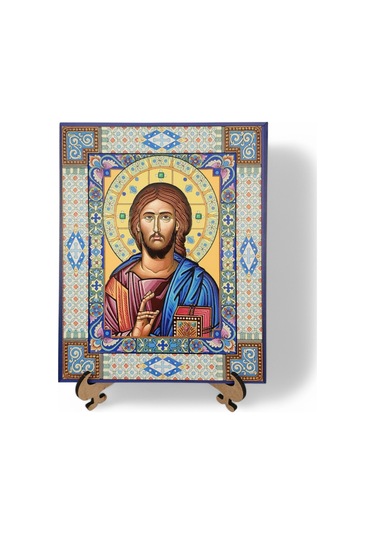 Süslemeli Mesih İkona