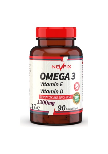 Nevfix Omega 3 Balık Yağı 1300 Mg 90 Yumuşak Kapsül