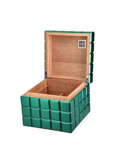 Colibri Heritage Cube Yeşil Sedir Humidor Puro Kutusu