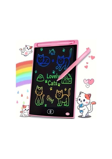 Trendooze 1 Adet Yeşil 8,5 İnç Lcd Yazı Tahtası Çocuklar İçin Eğitici Oyuncak 3-8 Yaş Hediye Yeşil