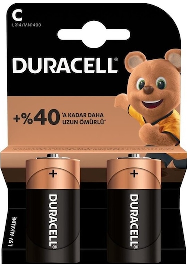 DURACELL LR14/MN1400 C ORTA BOY PİL 2Lİ PAKET