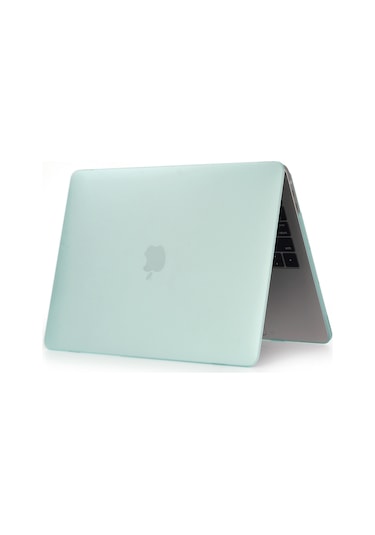 Macbook Air 13.3'' A 1466 A 1369 Kılıf Mat Doku Hardcase Kapak Açık Yeşil
