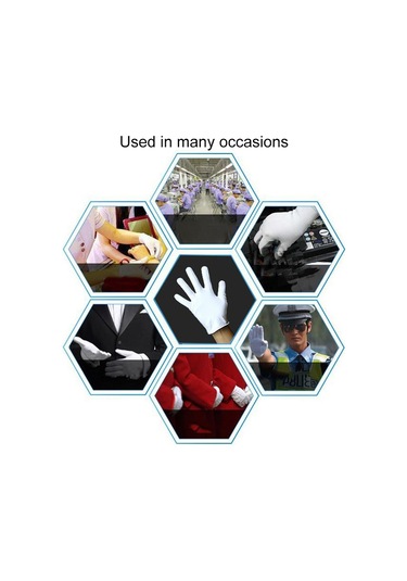 Sones 12 Çift Saf Pamuklu İş Eldiveni, Orta Kalınlıkta Beden: Xl