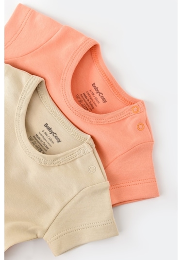 BabyCosy Organik 2li Kısa Kollu Badi Csy3022 001