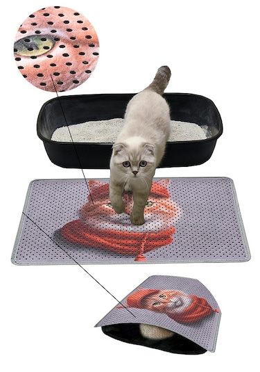 Kedi Kumu Paspası Kedi Tuvaleti Paspası 40 x 60 CM