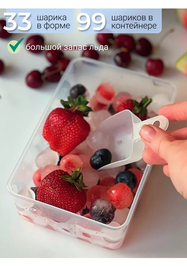 Cs Plastik Buz Kalıbı, Saklama Kabı Ve Kürekle 401091480 Pembe