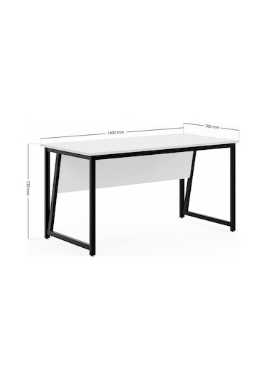 Ms2 Çalışma Masası,ofis Masası - 70x140 Cm - Beyaz Ms2 - 140 - Beyaz