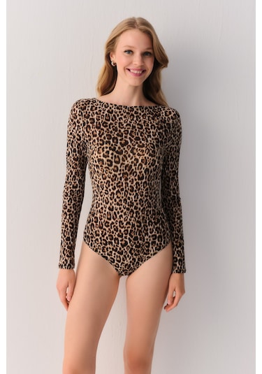 Suwen Leo Body St60056121293 Leopar Desenli