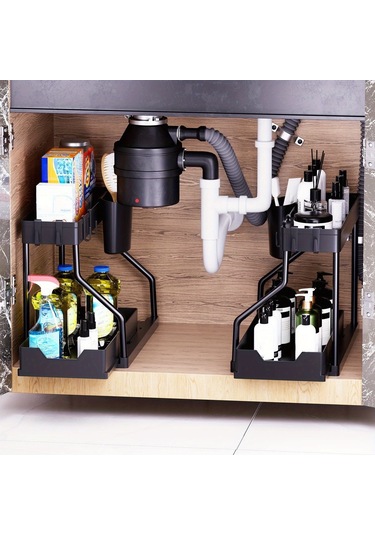 Liangmei Çok Katmanlı Pull-out Bitirme Baharat Ev Mutfak Rafı -