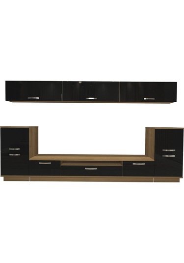 Decoraktiv Trendstyle 9 Mdf Tv Ünitesi Tv Sehpası Pera - Siyah