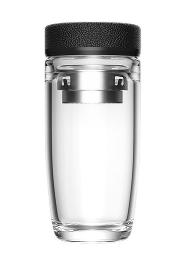 Çift Katmanlı Yalıtımlı, Yüksek Sıcaklığa Dayanıklı Cam Bardak 1hq6n8 Beyaz - Siyah