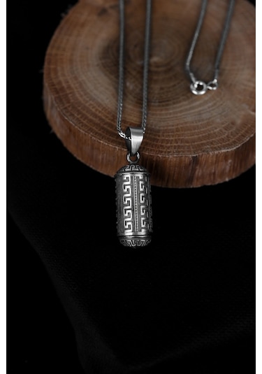 Encili Silver 925 Ayar Gümüş Cevşen Model Kolye