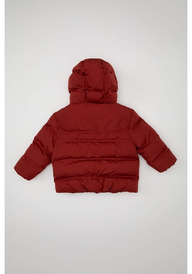 Defacto Erkek Bebek Su İtici Kumaş Kapüşonlu Şişme Mont C6963A524WNBR181 Bordo