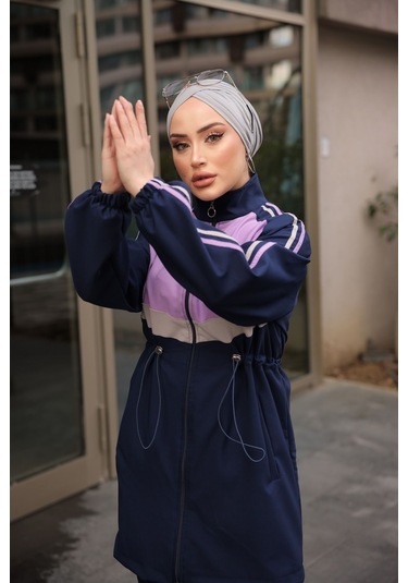 Tesettür Eşofman Takımı Fermuarlı Ikili Takımı Lacivert 479 Lacivert