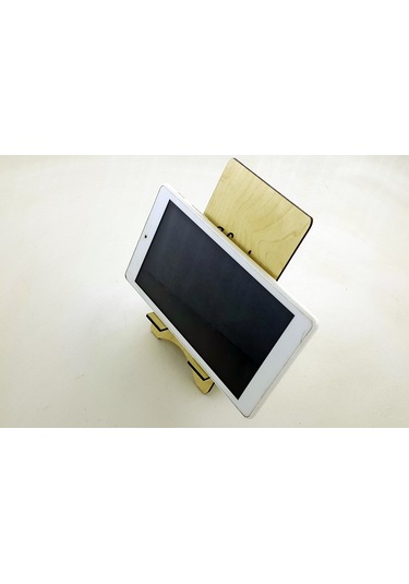 Ahşap Kişiye Özel Telefon & Tablet Tutucu